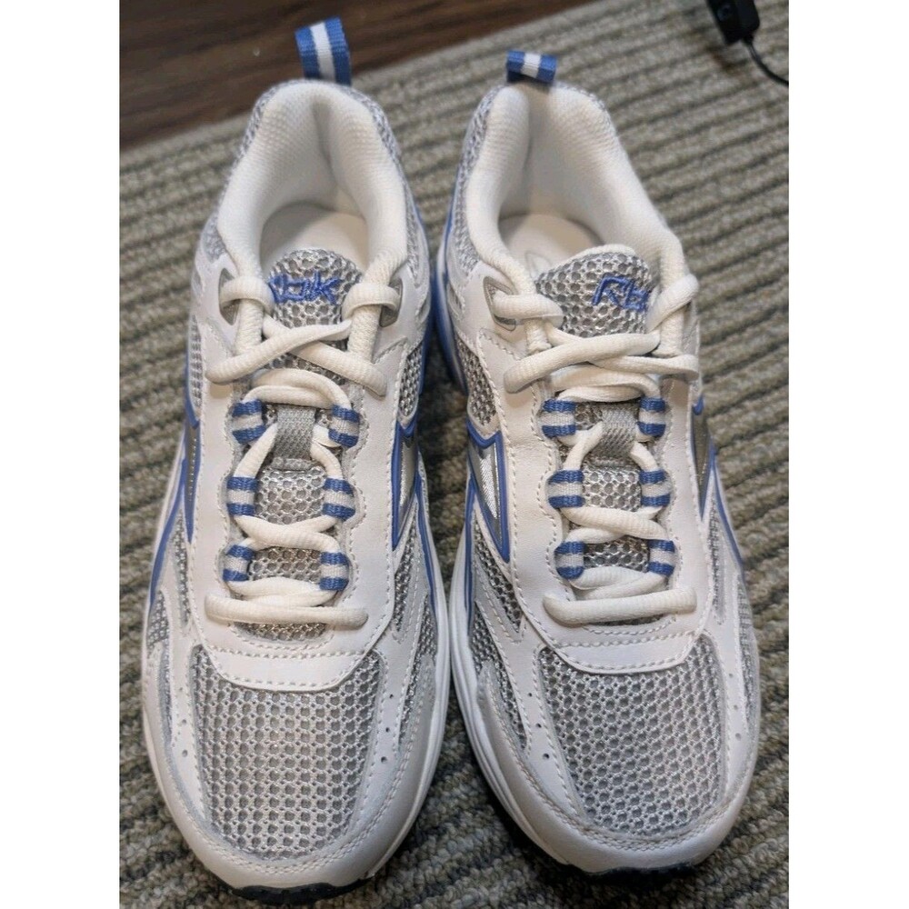 Reebok RB 703 MCP Women’s Running Sneakers White Silver Royal Blue Size 7.5